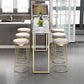 Scandinavian Backless Round BarStools for Home Upholstered Counter Height Stool Clearhalo 'Bar Furniture' 'Bar Stools' 'bar_stools' 'furn' 'furn_bar_stools' 'Furniture' 'furniture_bar_stools' 'Kitchen & Dining Furniture' 1200x1200_2c6745cd-9a9c-4abf-b3a8-9424cd13e078