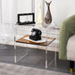 12" Wide Glam Corner Table Acrylic Storage Accent Side Table Clearhalo 'Coffee & Accent Tables' 'End & Side Tables' 'end_side_tables' 'furn' 'furn_end_side_tables' 'Furniture' 'Living Room Furniture' 1200x1200_2c67a1c2-46b8-4b5c-9be5-0c3c66718bad