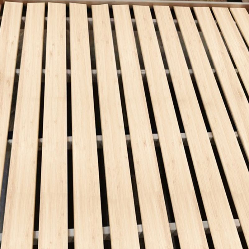 Lit superposé en bois massif Rubberwood Mi-siècle Rangement de lit moderne