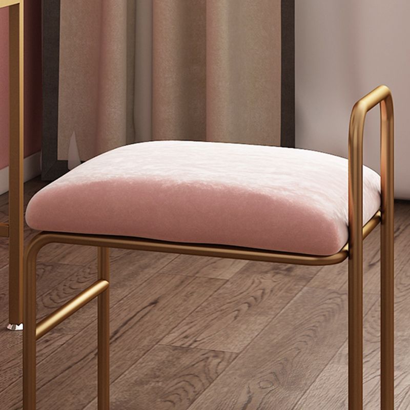 Nordic Style Metal Dining Chair Velvet Armless Single Dining Chair for Home Use Clearhalo ' kitchen&dining_furn' 'Dining Chairs' 'Dining Tables & Seating' 'dining_chair' 'furn' 'furn_dining_chair' 'Furniture' 'furniture_dining_chair' 'Kitchen & Dining Furniture' 'kitchen' 1200x1200_2c67ddf6-fc13-4b6f-a38e-4d257c7d7bfa