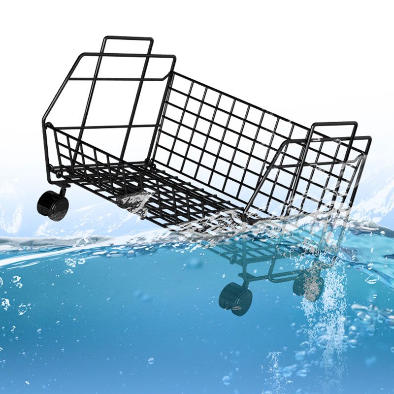 Bibliothèque en métal moderne, bibliothèque géométrique pour le salon, 17 "L x 10,5" W