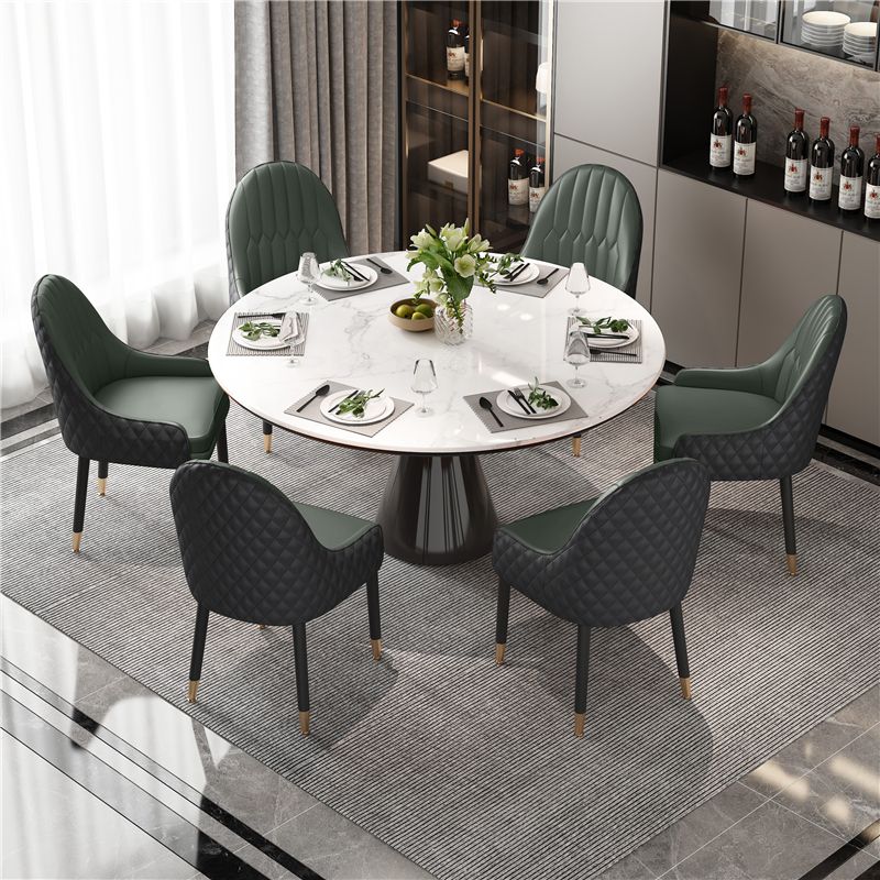 Scandinavian Style Wood Dining Chairs Dining Room Parsons Cushioned Chair with Arm Clearhalo ' kitchen&dining_furn' 'Dining Chairs' 'Dining Tables & Seating' 'dining_chair' 'furn' 'furn_dining_chair' 'Furniture' 'furniture_dining_chair' 'Kitchen & Dining Furniture' 'kitchen' 1200x1200_2c6927f9-afb3-4e77-ac3a-f3c7f2c81933