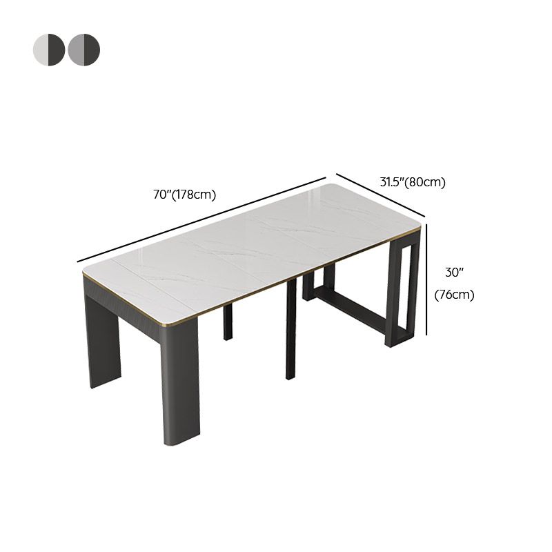 Rectangle Dîner table de cuisine table de cuisine contemporaine table à manger