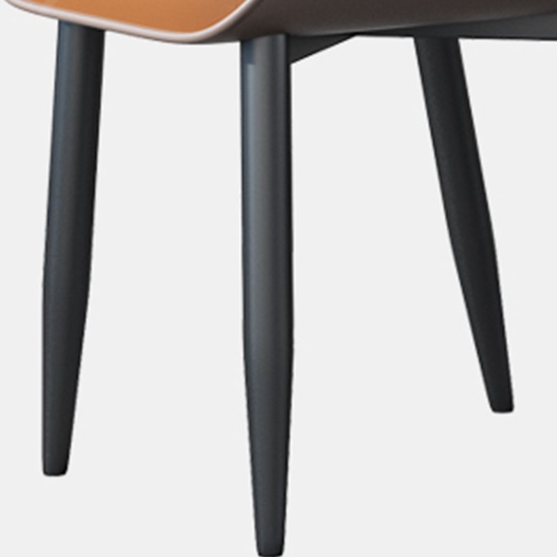 Modern Wingback Side Chair Faux Leather Upholstered Side Chair Clearhalo 'Dining Chairs' 'Dining Tables & Seating' 'dining_chair' 'furn' 'furn_dining_chair' 'Furniture' 'Kitchen & Dining Furniture' 1200x1200_2c6bff70-c874-43b0-9910-496e6b58a040