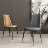 Nordic Dining Chair Armless Dining Chair with Metal Legs for Home Clearhalo 'Dining Chairs' 'Dining Tables & Seating' 'dining_chair' 'furn' 'furn_dining_chair' 'Furniture' 'Kitchen & Dining Furniture' 1200x1200_2c6df951-02a3-4321-a751-6092a67e30e7