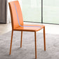 Contemporary Leather Curved Dining Chair Parsons Chair for Brasserie Clearhalo ' kitchen&dining_furn' 'Dining Chairs' 'Dining Tables & Seating' 'dining_chair' 'furn' 'furn_dining_chair' 'Furniture' 'furniture_dining_chair' 'Kitchen & Dining Furniture' 'kitchen' 1200x1200_2c6e3f4b-29c5-4b76-a172-5619471156f1
