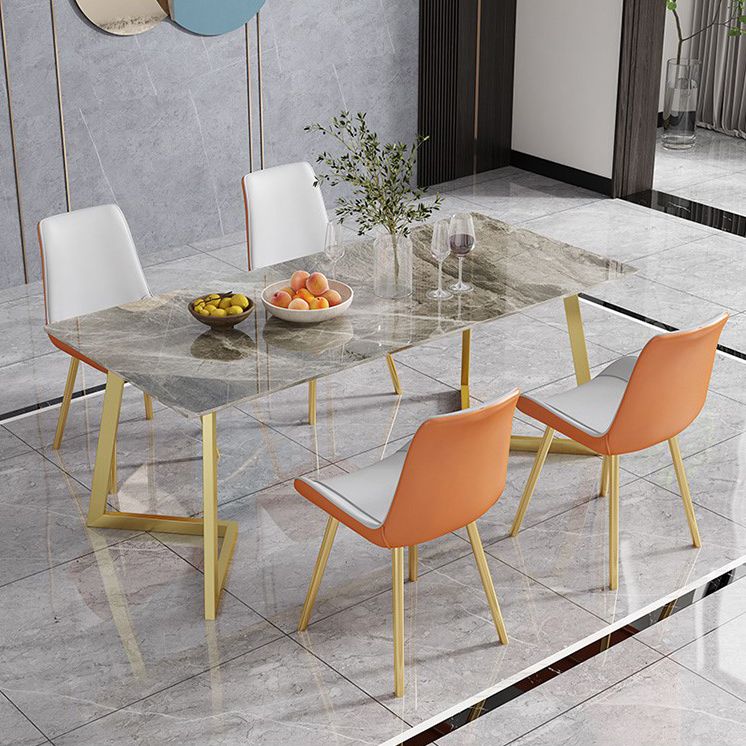 Rectangle Stone Dining Room Table Traditional Luxury Dinner Room Kitchen Table Clearhalo 'Dining Tables & Seating' 'Dining Tables' 'dining_table' 'furn' 'furn_dining_table' 'Furniture' 'furniture_dining_table' 'Kitchen & Dining Furniture' 'kitchen' 'kitchen_dining_table' 1200x1200_2c7220a1-3475-4063-8dd7-098212f95c1b