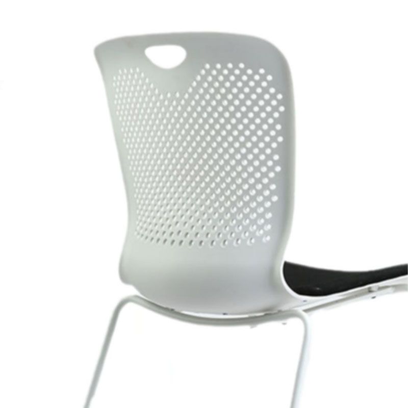 Sedia da ufficio imbottita moderna senza braccio.