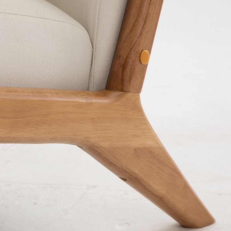 31"L x 29.5"W x 14"H Arm Chair Solid Wood Upholstered Accent Chair in Gray/ Blue/ Beige Clearhalo 'Accent Chairs' 'accent_chairs' 'Chairs & Seating' 'furn' 'furn_accent_chairs' 'Furniture' 'Living Room Furniture' 1200x1200_2c72e28b-48f5-4123-8f41-a7ec63f639d9