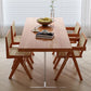 Modern massief houten meubels 1/2/4/5 PCS Standaardhoogte eetkamertafel set