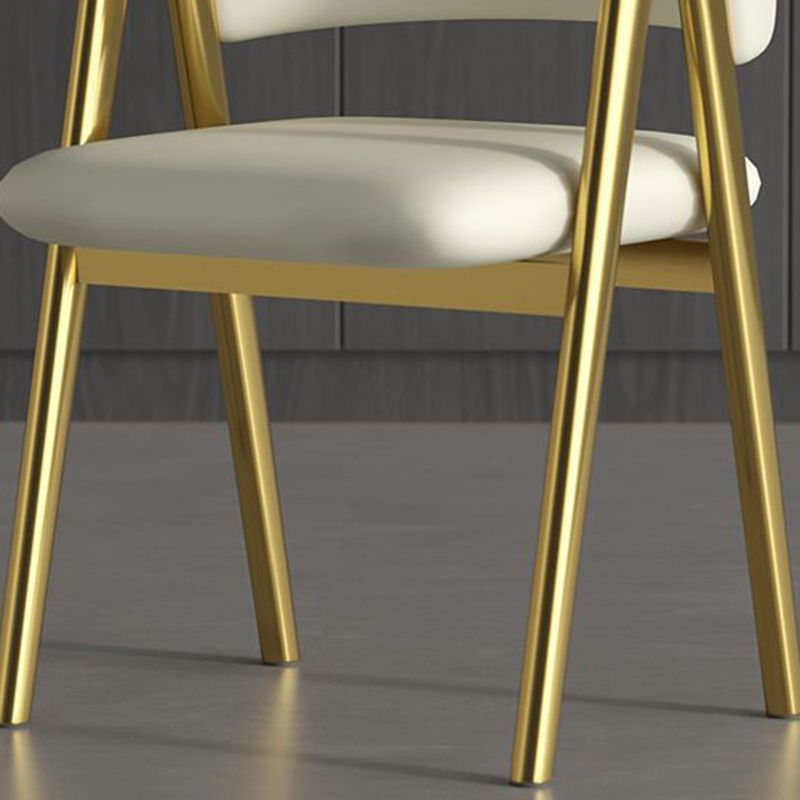 Glam Style Arm Chair 19.3" Wide Open Back Dining Side Chair Set Clearhalo 'Dining Chairs' 'Dining Tables & Seating' 'dining_chair' 'furn' 'furn_dining_chair' 'Furniture' 'Kitchen & Dining Furniture' 1200x1200_2c743f0d-63ec-498e-b83f-a11c1c3f484f