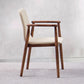 Contemporary Solid Wood Dining Chair Upholstered Arm Chair Home Clearhalo 'Dining Chairs' 'Dining Tables & Seating' 'dining_chair' 'furn' 'furn_dining_chair' 'Furniture' 'Kitchen & Dining Furniture' 1200x1200_2c74b41b-f9d8-4dec-8e80-3bb3d35e7f08