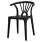 Contemporary Plastic Dining Side Chair Dining Room Armless Wishbone Chair Clearhalo ' kitchen&dining_furn' 'Dining Chairs' 'Dining Tables & Seating' 'dining_chair' 'furn' 'furn_dining_chair' 'Furniture' 'furniture_dining_chair' 'Kitchen & Dining Furniture' 'kitchen' 1200x1200_2c75afc3-4d13-48ac-8b82-0796b34654c2