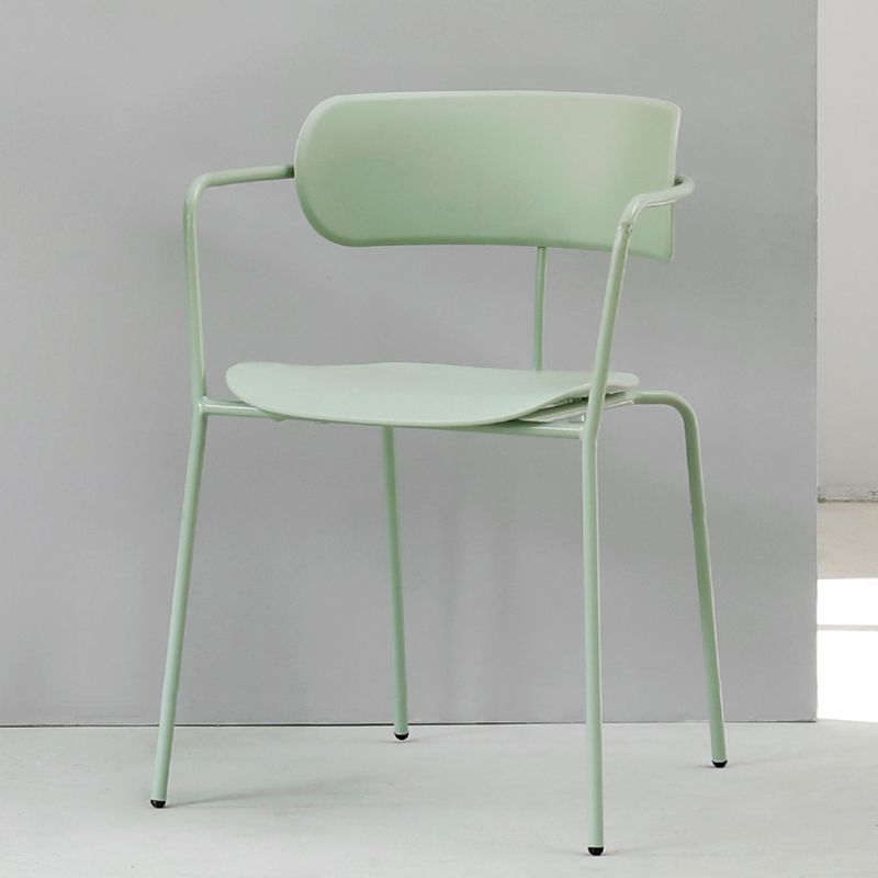 Modern Style Arm Chair Plastic Indoor Dining Chair for Living Room Clearhalo 'Dining Chairs' 'Dining Tables & Seating' 'dining_chair' 'furn' 'furn_dining_chair' 'Furniture' 'Kitchen & Dining Furniture' 1200x1200_2c75f804-4a27-44b4-a51e-7ac5b4347e8f