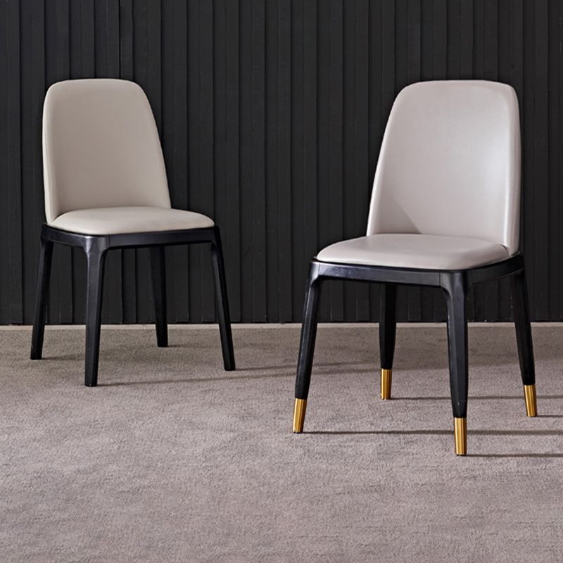 Upholstered Industrial Home Side Chair Matte Finish Parsons Dining Chair (Set of 2) Clearhalo ' kitchen&dining_furn' 'Dining Chairs' 'Dining Tables & Seating' 'dining_chair' 'furn' 'furn_dining_chair' 'Furniture' 'furniture_dining_chair' 'Kitchen & Dining Furniture' 'kitchen' 1200x1200_2c76a92a-2fe2-4f45-8fcb-8cb065a8ff27