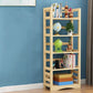 Etagere Vertical Modern Book Shelf Natural Wooden Shelf Bookcase for Study Room Clearhalo 'Bookcases' 'furn' 'furn_bookcases' 'Furniture' 'Office Furniture' 1200x1200_2c770c4d-c977-44d9-8832-05eba4a2b3e7