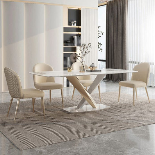 1/2/5/7 Pcs Sintered Stone Dining Table Set Dining Chairs Set Clearhalo 'Dining Room Sets' 'Dining Tables & Seating' 'dining_room_set' 'furn' 'furn_dining_room_set' 'Furniture' 'furniture_dining_room_set' 'Kitchen & Dining Furniture' 1200x1200_2c77c14d-e7ff-4e33-856d-d697de1af4d8