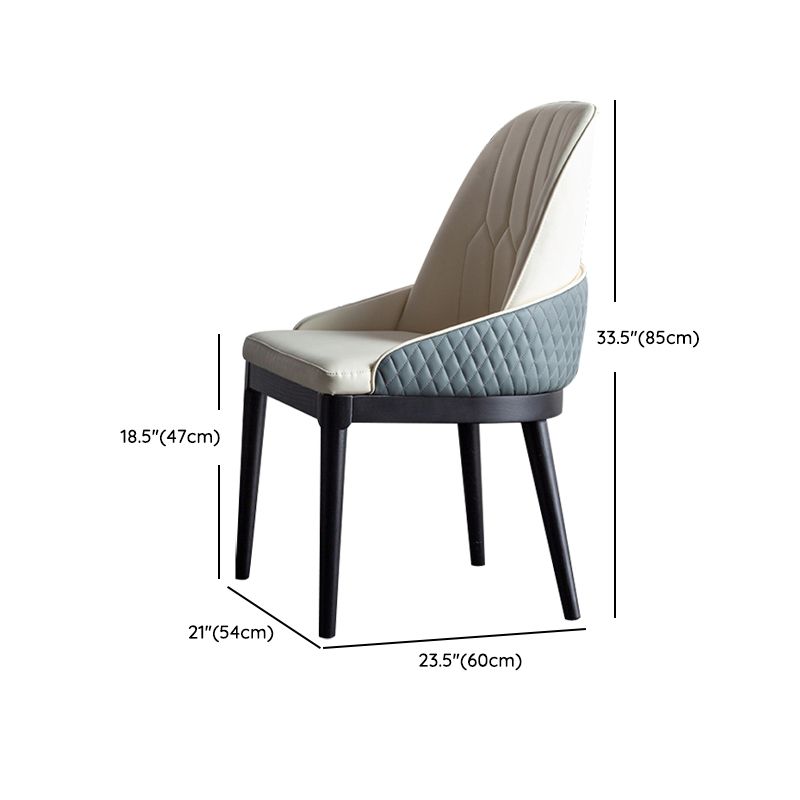 Vaste houten tafel ingesteld 1/4/5/7 pc's zwarte voetstuk eettafel met gestoffeerde stoel