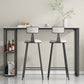 Glam Bar Pub Table Set 1/3 Pcs Stone Top Bar Table with Upholstered Stools Clearhalo 'Bar Furniture' 'furn' 'furn_home_bar_bar_sets' 'Furniture' 'Home Bars & Bar Sets' 'home_bar_bar_sets' 'Kitchen & Dining Furniture' 1200x1200_2c7b1b37-e3c3-4ea4-8122-91a15d84b921