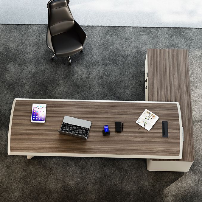 Piédestal Espresso Bureau exécutif artificiel Bureau de bureau moderne pour le bureau