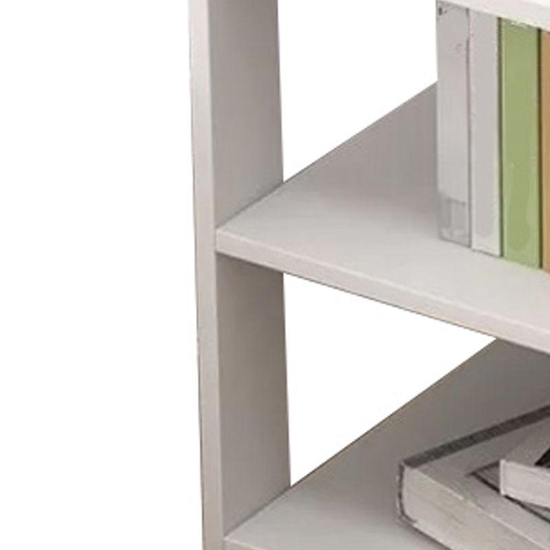 Imitazione in legno comodino aperto ripiano moderno incluso tavolo da notte