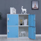 Metal Non-Hanging Cabinet Modern Storage Cabinet with Hinged Doors Clearhalo 'Armoires & Wardrobes' 'armoires_wardrobes' 'Bedroom Furniture' 'furn' 'furn_armoires_wardrobes' 'Furniture' 1200x1200_2c7c65fa-d347-4aad-8c9b-59fb8b18fb9d