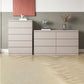 Horizontal Double Dresser Modernism Storage Dresser with 6 Dressers for Home