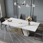 Modern Dining Set 1/4/5/6 Pcs Sintered Stone Dining Table with Side Chairs Clearhalo 'Dining Room Sets' 'Dining Tables & Seating' 'dining_room_set' 'furn' 'furn_dining_room_set' 'Furniture' 'Kitchen & Dining Furniture' 1200x1200_2c81e35f-57c3-430f-9654-1e0c95fc0a8b