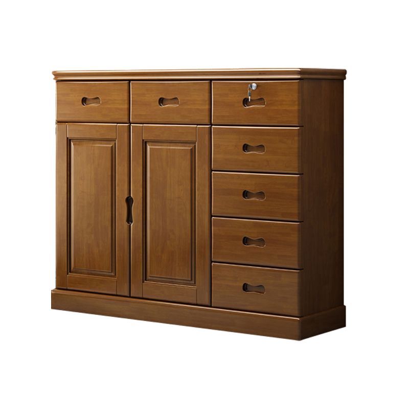 16" D Rubber Wood Storage Chest Bedroom Combo Dresser with 1 Door Clearhalo 'Bedroom Furniture' 'Dressers & Chests' 'dressers_chests' 'furn' 'furn_dressers_chests' 'Furniture' 1200x1200_2c82ded5-af49-48f2-b4f2-b2220e334ab5