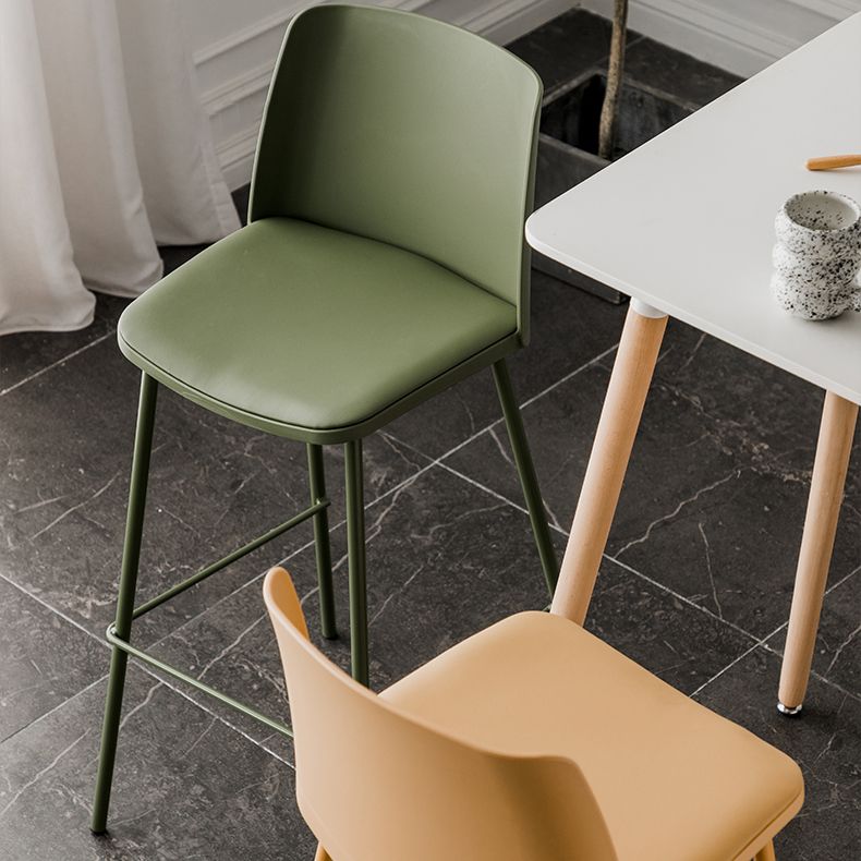 Contemporary Style Bar-stool Metal Counter Bar Stool for Home Clearhalo 'Bar Furniture' 'Bar Stools' 'bar_stools' 'Furniture' 'furniture_bar_stools' 'Kitchen & Dining Furniture' 1200x1200_2c8365ca-6c86-46ea-aff5-60f7c427448f
