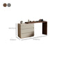 Wooden Bedroom Lighted Mirror With Drawer Makeup Vanity Desk