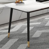 Scrivania da 29,5 pollici di scrittura di altezza rettangolare da ufficio contemporaneo