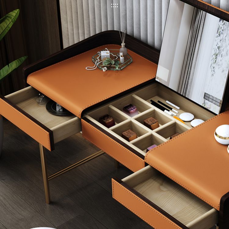 Glam da 17,72 "vanità per trucco in legno con 2 cassetti per la camera da letto