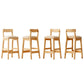Scandinavian Wood Stool Fabric Upholstered Seat Counter Stool in Matte Finish Clearhalo 'Bar Furniture' 'Bar Stools' 'bar_stools' 'furn' 'furn_bar_stools' 'Furniture' 'Kitchen & Dining Furniture' 1200x1200_2c860cd0-9728-4aa8-9f95-19aa09a47b61