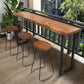 Contemporary Solid Wood Bar Set 1/2/4 Pieces Rectangle Pub Dining Set for Indoor Clearhalo 'Bar Furniture' 'furn' 'furn_home_bar_bar_sets' 'Furniture' 'Home Bars & Bar Sets' 'home_bar_bar_sets' 'Kitchen & Dining Furniture' 1200x1200_2c868f00-42f1-4015-a35d-08daac2c49ff