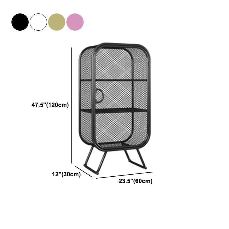 Scandinavian Vertical Standard Bookcase Iron Bookcase with Door Clearhalo 'Bookcases' 'furn' 'furn_bookcases' 'Furniture' 'furniture_bookcases' 'Office Furniture' 1200x1200_2c885360-b5f7-42c3-9aea-4ea89edaa846