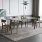 Mesa de comedor moderna de piedra sinterizada, mesa rectangular para uso doméstico