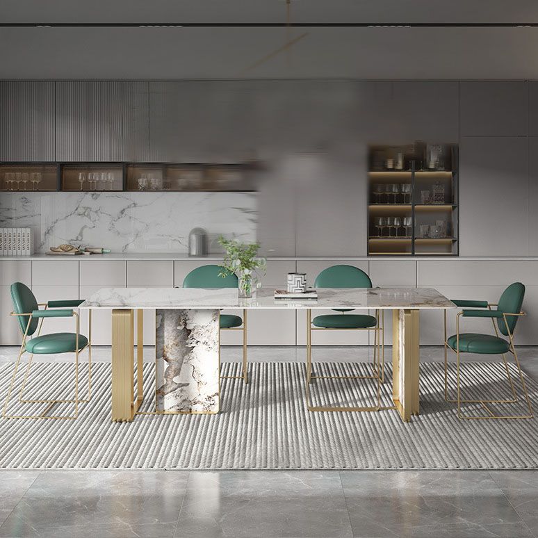 Luxury 1/4/5/7 Pieces Dining Set Sintered Stone Dining Table with Chairs Clearhalo 'Dining Room Sets' 'Dining Tables & Seating' 'dining_room_set' 'furn' 'furn_dining_room_set' 'Furniture' 'furniture_dining_room_set' 'Kitchen & Dining Furniture' 1200x1200_2c8cc108-ba2d-4b7b-8dbe-97600cd994bf