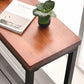 Brown Modern Style Table in Iron and Wood Living Room Bar Table Clearhalo 'Bar Furniture' 'Bar Tables' 'bar_tables' 'furn' 'furn_bar_tables' 'Furniture' 'furniture_bar_tables' 'Kitchen & Dining Furniture' 1200x1200_2c8d7f37-310b-454b-ad4d-64966c3d4d54