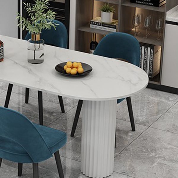 Sintered Stone Top Freeform Table for Restaurant Modern Dining Table with 3 Legs Clearhalo ' dining_table' 'Dining Tables & Seating' 'Dining Tables' 'furn' 'furn_dining_table' 'Furniture' 'furniture_dining_table' 'Kitchen & Dining Furniture' 'kitchen&dining_furn' 'kitchen' 'kitchen_dining_table' 1200x1200_2c8e0b63-85eb-4dda-8450-a361f78e4988