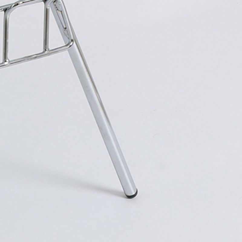 Stackable Armless Dining Chairs Solid Back Side Chairs with Metal Legs Clearhalo ' kitchen&dining_furn' 'Dining Chairs' 'Dining Tables & Seating' 'dining_chair' 'Furniture' 'furniture_dining_chair' 'Kitchen & Dining Furniture' 'kitchen' 1200x1200_2c901c40-0001-475a-a284-7162fc28b0c3