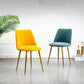 Scandinavian Glam Style Metal Solid Back Side Chair Colorful Chair Sets Clearhalo ' kitchen&dining_furn' 'Dining Chairs' 'Dining Tables & Seating' 'dining_chair' 'furn' 'furn_dining_chair' 'Furniture' 'furniture_dining_chair' 'Kitchen & Dining Furniture' 'kitchen' 1200x1200_2c916b65-636f-478d-9917-fa01277e4fce