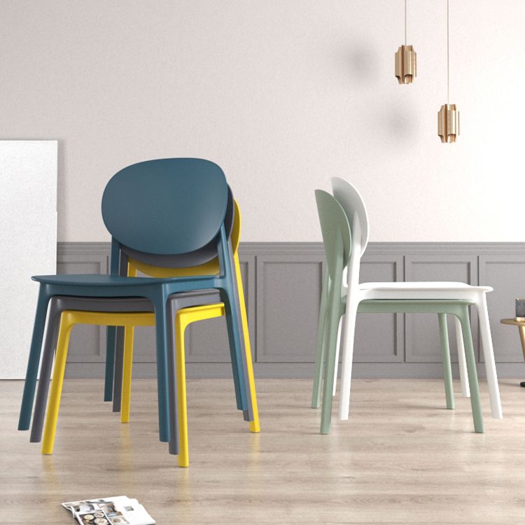 Plastic Contemporary Kitchen Dining Chair Armless Open Back Chair Clearhalo 'Dining Chairs' 'Dining Tables & Seating' 'dining_chair' 'furn' 'furn_dining_chair' 'Furniture' 'furniture_dining_chair' 'Kitchen & Dining Furniture' 1200x1200_2c919d3c-97a2-41a3-9ff6-8c2d36f9e9c4