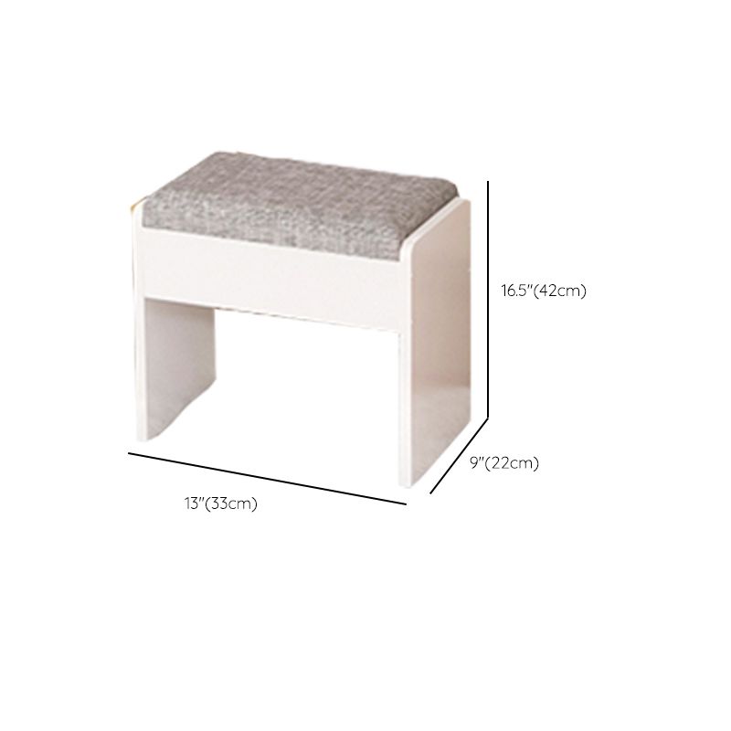 Modern Makeup Vanity Desk with Mirror and Storage Shelves, 47.25"