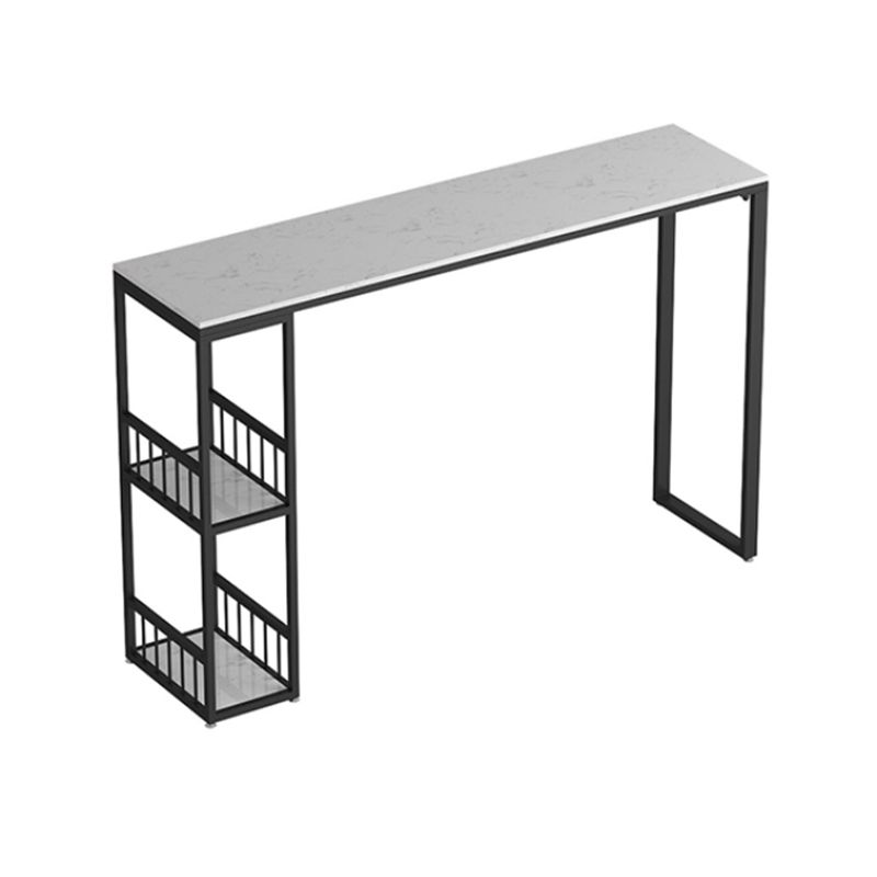 Juego de mesa de bar con pedestal doble moderno, mesa de bar con estructura de hierro de 1/3 piezas y taburetes