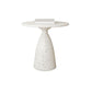 White Pedestal Coffee Table Round Coffee Table for Living Room