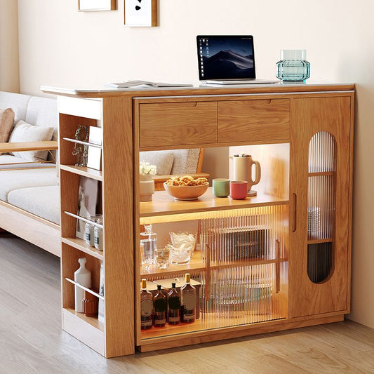 Steen bovenste balktafel met houten opslag rechthoek bistro tafel voor kleine plaatsen