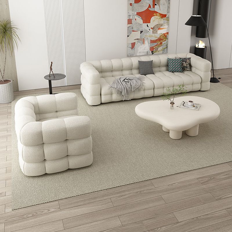 35" Wide Scandinavian Sofa Bed White Fabric Seating with Pillows Clearhalo 'furn' 'furn_sofas' 'Furniture' 'Living Room Furniture' 'Sofa' 'sofas' 1200x1200_2c98681a-a2eb-416a-979c-2b203dbe0a3c