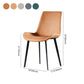 Modern Leather Side Chair Matte Finish Solid Back Dining Chair (Set of 2) Clearhalo ' kitchen&dining_furn' 'Dining Chairs' 'Dining Tables & Seating' 'dining_chair' 'furn' 'furn_dining_chair' 'Furniture' 'furniture_dining_chair' 'Kitchen & Dining Furniture' 'kitchen' 1200x1200_2c99656e-86ff-48f0-b224-03921e4f893b