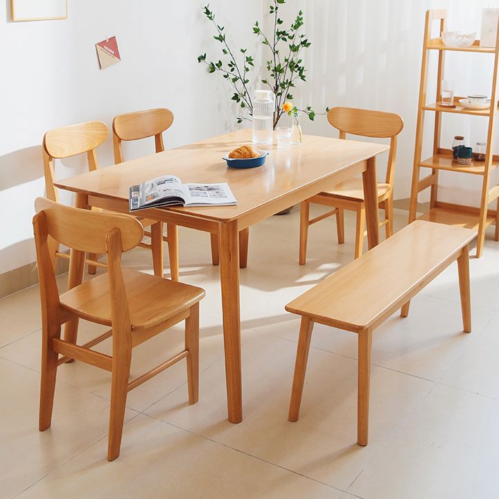 Rectangle Beech Wood Table for Restaurant Modern Dining Table with 4 Legs Clearhalo ' dining_table' 'Dining Tables & Seating' 'Dining Tables' 'furn' 'furn_dining_table' 'Furniture' 'furniture_dining_table' 'Kitchen & Dining Furniture' 'kitchen&dining_furn' 'kitchen' 'kitchen_dining_table' 1200x1200_2c9b27f9-c577-4f31-aadb-540824b78407